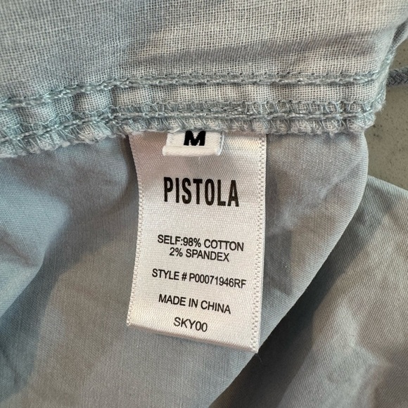 Pistola Shorts Romper in Sky Blue MEG ZIP FRONT ROMPER Women’s Size M EUC - Picture 7 of 16